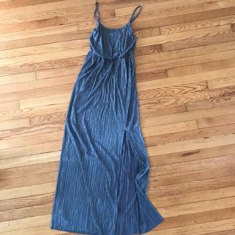 BCBG Like new condition silver/gray gown